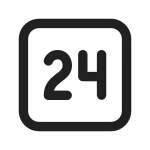 Shifts 24h SVG Icon